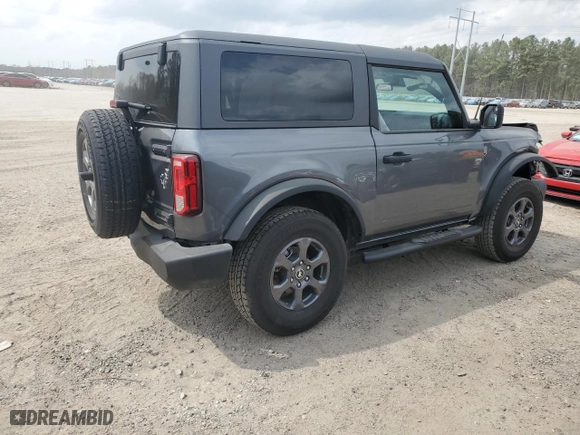 2024 Ford Bronco Big Bend with VIN 1FMDE7AH0RLA55295, listed as a Copart auction lot 49311005 with 3,383 mi miles and Salvage Title. Bid and sale history available at carsss.com. Image 3.