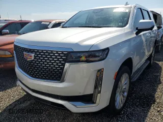 2021 Cadillac Escalade Luxury z VIN 1GYS4AKL4MR307208, wystawiony jako Copart lot #74091304 z przebiegiem Nie podano mil oraz Nie do naprawy • Non repairable. Historia ofert i sprzedaży dostępna na DreamBid. Obrazek 1.