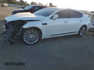 2015 Kia K900 Luxury with VIN KNALW4D46F6027271, listed as a Copart auction lot 88256555 with 118,805 mi miles and Salvage Title. Bid and sale history available at carsss.com. Image 1.