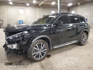 2022 Infiniti QX60 Autograph z VIN 5N1DL1HU1NC342760, wystawiony jako Copart lot #53962705 z przebiegiem 17 961 mil mil oraz Szkoda całkowita • Salvage title. Historia ofert i sprzedaży dostępna na DreamBid. Obrazek 1.