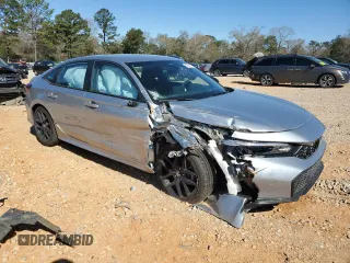 2025 Honda Civic Sport with VIN 2HGFE2F51SH542296, listed as a Copart auction lot 48999135 with 7,598 mi miles and Salvage title. Bid and sale history available at DreamBid. Image 4.