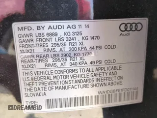 2015 Audi Q7 3.0T S line Prestige with VIN WA1DGBFE1FD011144, listed as a Copart auction lot 76687244 with 70,709 mi miles and Non Repairable. Bid and sale history available at carsss.com. Image 14.