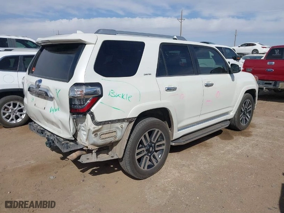 2019 Toyota 4Runner SR5 with VIN JTEBU5JR6K5613846, listed as a IAAI auction lot 41765097 with 185,937 mi miles. Bid and sale history available at carsss.com. Image 4.