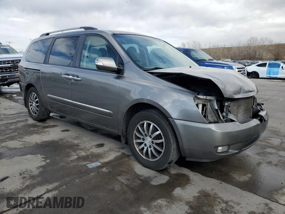 2012 Kia Sedona EX with VIN KNDMH4C76C6445077, listed as a Copart auction lot 49629305 with 184,377 mi miles and Salvage Title. Bid and sale history available at carsss.com. Image 4.