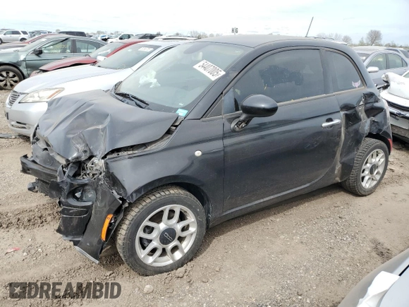 2013 FIAT 500 Pop z VIN 3C3CFFAR7DT711185, wystawiony jako Copart lot #54407005 z przebiegiem Nie podano mil oraz Szkoda całkowita • Salvage title. Historia ofert i sprzedaży dostępna na DreamBid. Obrazek 1.