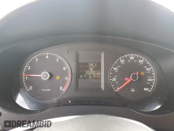 2012 Volkswagen Jetta S with VIN 3VW2K7AJ3CM407019, listed as a Copart auction lot 55073655 with 123,290 mi miles and Salvage title. Bid and sale history available at DreamBid. Image 9.