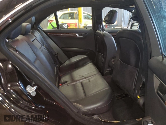 2012 Mercedes-Benz C 300 Sport with VIN WDDGF8BB2CR198144, listed as a Copart auction lot 55642915 with 46,640 mi miles and Salvage Title. Bid and sale history available at DreamBid. Image 10.