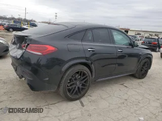 2022 Mercedes-Benz GLE 53 AMG with VIN 4JGFD6BBXNA743519, listed as a Copart auction lot 48021485 with 19,574 mi miles and Salvage title. Bid and sale history available at DreamBid. Image 3.