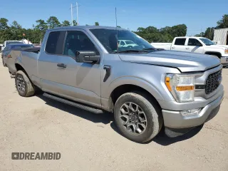 2021 Ford F-150 XL with VIN 1FTEX1C55MFB51837, listed as a Copart auction lot 72947504 with 109,901 mi miles and Salvage title. Bid and sale history available at DreamBid. Image 4.