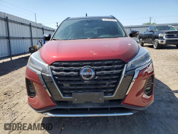 2023 Nissan Kicks SR with VIN 3N1CP5DV2PL494843, listed as a Copart auction lot 51781015 with 18,346 mi miles and Salvage Title. Bid and sale history available at carsss.com. Image 5.