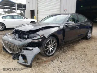 2022 Genesis G70 2.0T with VIN KMTG34TA5NU101196, listed as a Copart auction lot 51397252 with 6,186 mi miles. Bid and sale history available at carsss.com. Image 2.