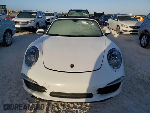 2013 Porsche 911 Carrera with VIN WP0CA2A98DS140522, listed as a Copart auction lot 77408384 with 0 mi miles and Salvage Title. Bid and sale history available at carsss.com. Image 5.