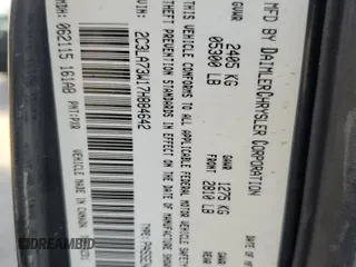 2007 Chrysler 300 C SRT8 with VIN 2C3LA73W17H884642, listed as a Copart auction lot 50253175 with 189,585 mi miles and Salvage Title. Bid and sale history available at carsss.com. Image 15.