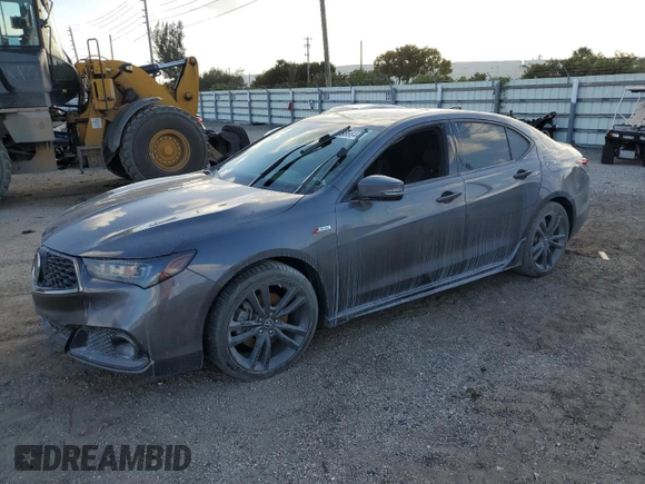 2020 Acura TLX w/A-Spec Pkg with VIN 19UUB3F69LA001401, listed as a Copart auction lot 80886844 with 0 mi miles and Salvage Title. Bid and sale history available at carsss.com. Image 1.