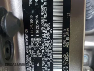 2020 Lexus NX с VIN JTJHARDZ8L2222238, выставлен на аукционе Copart как лот 63382595 с пробегом 23 876 миль миль и Списание • Salvage title. История ставок и продаж доступна на DreamBid. Изображение 12.