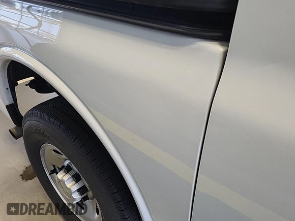 2020 Chevrolet Express Cargo with VIN 1GCWGAFGXL1158716, listed as a IAAI auction lot 42294604 with 76,886 mi miles and . Bid and sale history available at DreamBid. Image 1.