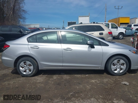 2015 Honda Civic Sedan LX with VIN 19XFB2F50FE702158, listed as a IAAI auction lot 41946929 with 48,646 mi miles. Bid and sale history available at carsss.com. Image 13.