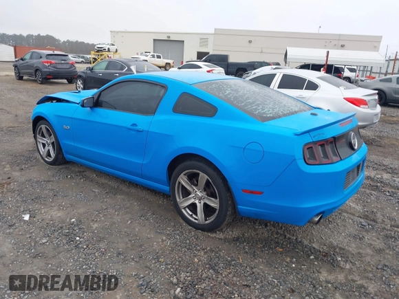 2013 Ford Mustang GT with VIN 1ZVBP8CF4D5268218, listed as a IAAI auction lot 41555868 with 219,385 mi miles. Bid and sale history available at carsss.com. Image 3.