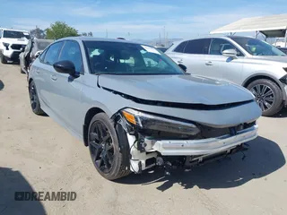 2025 Honda Civic Sport with VIN 2HGFE2F51SH557221, listed as a IAAI auction lot 42344477 with 313 mi miles and . Bid and sale history available at DreamBid. Image 1.