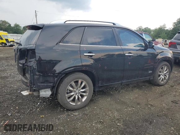 2012 Kia Sorento SX with VIN 5XYKWDA2XCG306782, listed as a Copart auction lot 65626604 with 137,060 mi miles and Salvage Title. Bid and sale history available at carsss.com. Image 3.