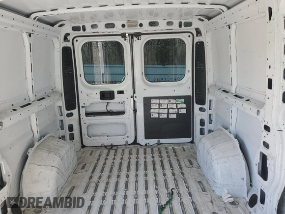 2018 Ram ProMaster Cargo with VIN 3C6TRVAG0JE104838, listed as a Copart auction lot 49676745 with 89,428 mi miles and Salvage Title. Bid and sale history available at DreamBid. Image 10.