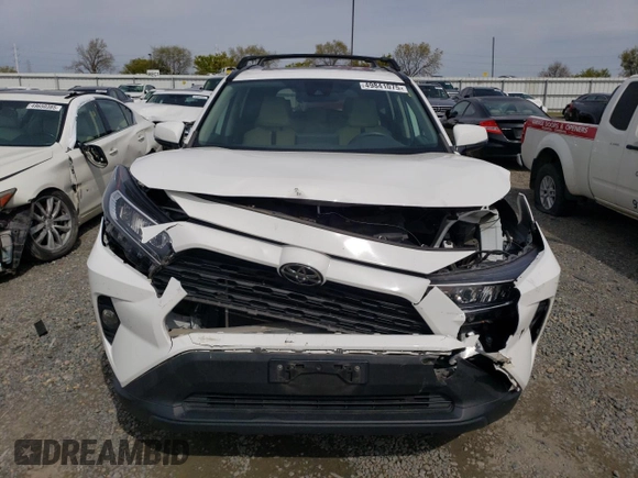 2019 Toyota RAV4 XLE with VIN 2T3P1RFV4KW082946, listed as a Copart auction lot 49841075 with 80,637 mi miles and Salvage Title. Bid and sale history available at carsss.com. Image 5.