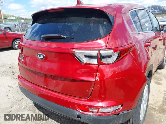 2017 Kia Sportage LX with VIN KNDPMCAC4H7229930, listed as a IAAI auction lot 42011160 with 96,082 mi miles and . Bid and sale history available at carsss.com. Image 6.
