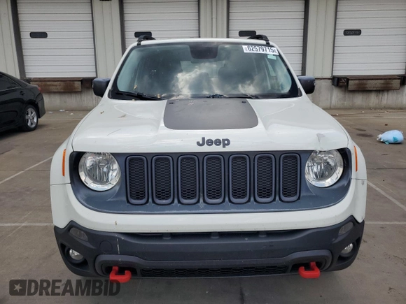 2016 Jeep Renegade Trailhawk z VIN ZACCJBCT9GPC89105, wystawiony jako Copart lot #62579715 z przebiegiem 136 167 mil mil oraz Szkoda całkowita • Salvage title. Historia ofert i sprzedaży dostępna na DreamBid. Obrazek 5.