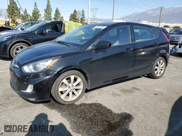 2012 Hyundai Accent SE with VIN KMHCU5AE6CU052167, listed as a Copart auction lot 52408755 with 184,652 mi miles and Clean Title. Bid and sale history available at carsss.com. Image 1.