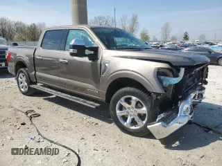 2022 Ford F-150 XL with VIN 1FTFW1ED4NFB39112, listed as a Copart auction lot 54496595 with 8,626 mi miles and Salvage Title. Bid and sale history available at DreamBid. Image 4.