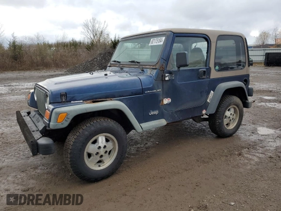 2001 Jeep Wrangler SE with VIN 1J4FA29P51P323174, listed as a Copart auction lot 82175184 with 262,098 mi miles and Clean Title. Bid and sale history available at carsss.com. Image 1.