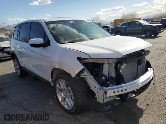 2025 Honda Passport EX-L z VIN 5FNYF8H59SB012829, wystawiony jako Copart lot #49347645 z przebiegiem 1480 mil mil oraz Szkoda całkowita • Salvage title. Historia ofert i sprzedaży dostępna na DreamBid. Obrazek 4.