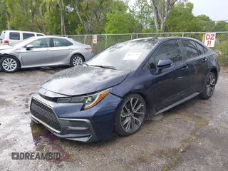 2021 Toyota Corolla SE with VIN JTDS4MCE6MJ054785, listed as a IAAI auction lot 41881709 with 62,833 mi miles. Bid and sale history available at carsss.com. Image 6.