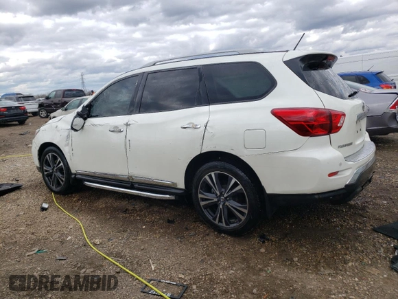 2018 Nissan Pathfinder SV z VIN 5N1DR2MM9JC669315, wystawiony jako Copart lot #53186005 z przebiegiem 188 420 mil mil oraz Szkoda całkowita • Salvage title. Historia ofert i sprzedaży dostępna na DreamBid. Obrazek 2.