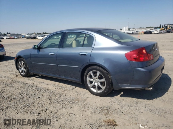 2006 Infiniti G35 with VIN JNKCV51E26M522120, listed as a Copart auction lot 62259174 with 123,641 mi miles and Salvage Title. Bid and sale history available at DreamBid. Image 2.