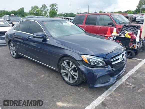 2018 Mercedes-Benz C 300 with VIN 55SWF4JB8JU279005, listed as a IAAI auction lot 42367697 with 197,782 mi miles and . Bid and sale history available at DreamBid. Image 1.