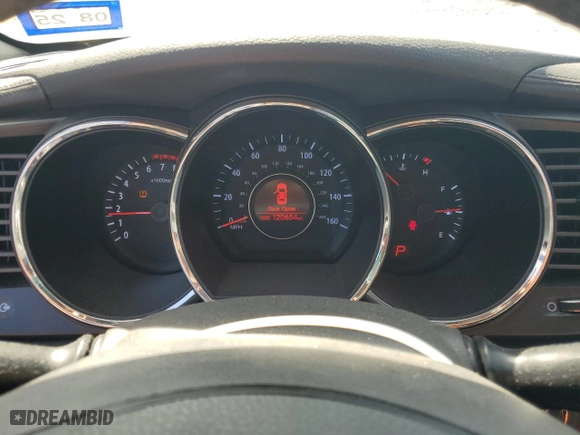 2011 Kia Optima EX with VIN KNAGN4A74B5152840, listed as a Copart auction lot 83638104 with 120,654 mi miles and Salvage Title. Bid and sale history available at carsss.com. Image 9.