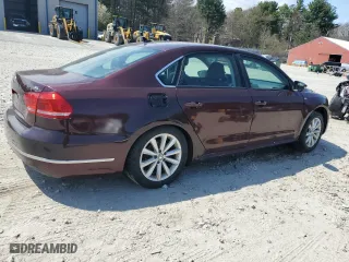 2012 Volkswagen Passat SEL with VIN 1VWCP7A39CC037607, listed as a Copart auction lot 53286565 with 155,339 mi miles and Clean Title. Bid and sale history available at carsss.com. Image 3.