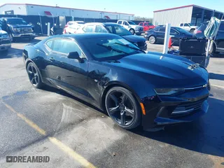 2018 Chevrolet Camaro 1LT with VIN 1G1FB1RSXJ0150240, listed as a IAAI auction lot 41435241 with 46,753 mi miles. Bid and sale history available at carsss.com. Image 1.