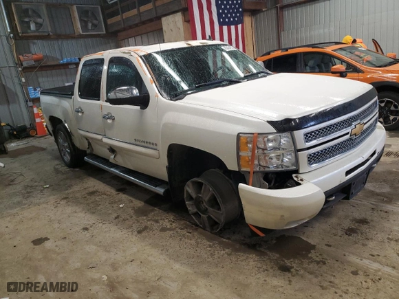 2012 Chevrolet Silverado 1500 LTZ with VIN 3GCPKTE77CG179797, listed as a Copart auction lot 45024975 with 162,008 mi miles and Salvage Title. Bid and sale history available at carsss.com. Image 4.