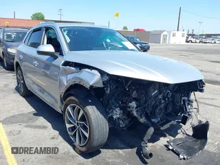 2022 Audi Q5 S line Premium Plus with VIN WA1EAAFY2N2056520, listed as a IAAI auction lot 42531917 with Not provided miles and . Bid and sale history available at DreamBid. Image 1.