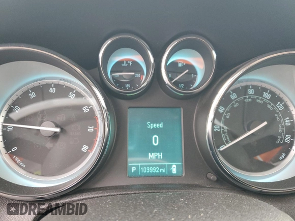 2015 Buick Verano Group with VIN 1G4PS5SK2F4166439, listed as a Copart auction lot 43340285 with 103,992 mi miles and Salvage title. Bid and sale history available at DreamBid. Image 9.