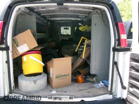 2011 Chevrolet Express Cargo with VIN 1GCWGFCB7B1123426, listed as a IAAI auction lot 42573299 with Not provided miles and . Bid and sale history available at DreamBid. Image 9.