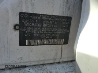 2015 Hyundai Sonata 2.4L Sport with VIN 5NPE34AF8FH091005, listed as a Copart auction lot 52557055 with 189,681 mi miles and Salvage Title. Bid and sale history available at carsss.com. Image 14.