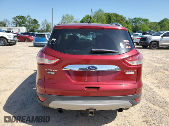 2015 Ford Escape Titanium with VIN 1FMCU0J99FUB10833, listed as a Copart auction lot 52291855 with 119,666 mi miles and Salvage Title. Bid and sale history available at DreamBid. Image 6.