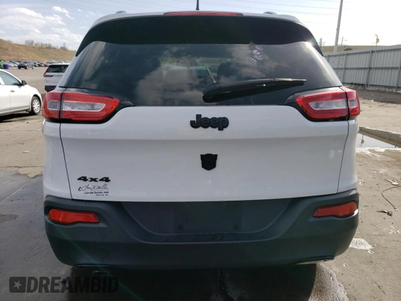 2017 Jeep Cherokee Sport with VIN 1C4PJMAB7HW576356, listed as a Copart auction lot 52159205 with 87,812 mi miles and Salvage Title. Bid and sale history available at carsss.com. Image 6.