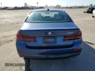 2021 BMW 5 Series 540i with VIN WBA53BJ05MWX16285, listed as a Copart auction lot 52415425 with 79,497 mi miles and Salvage Title. Bid and sale history available at DreamBid. Image 6.