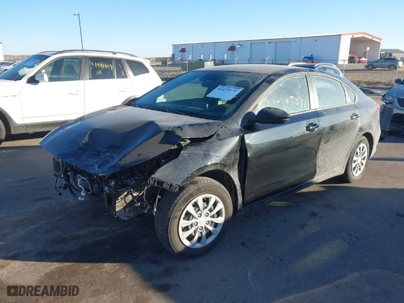 2024 Kia Forte LXS with VIN 3KPF24AD5RE753136, listed as a IAAI auction lot 41473172 with 20,459 mi miles. Bid and sale history available at carsss.com. Image 2.