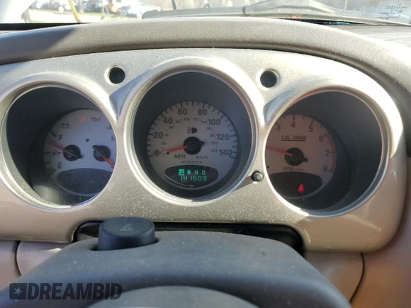 2005 Chrysler PT Cruiser GT z VIN 3C3AY75S25T501468, wystawiony jako Copart lot #50221195 z przebiegiem 141 609 mil mil oraz Szkoda całkowita • Salvage title. Historia ofert i sprzedaży dostępna na DreamBid. Obrazek 9.