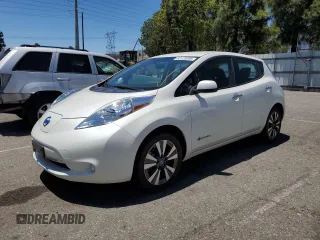 2016 Nissan LEAF S with VIN 1N4BZ0CPXGC308038, listed as a Copart auction lot 63129205 with 63,005 mi miles and Clean title. Bid and sale history available at DreamBid. Image 1.